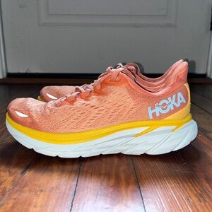 7.5 Salmon Orange Hola Clifton 8s